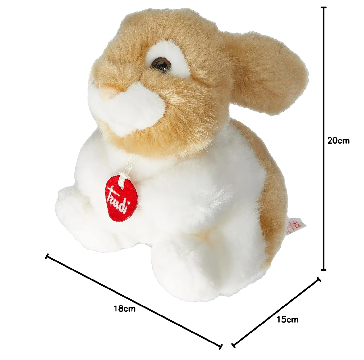 Trudi Sevi Oliviero 23741 peluche lapin lavable en machine