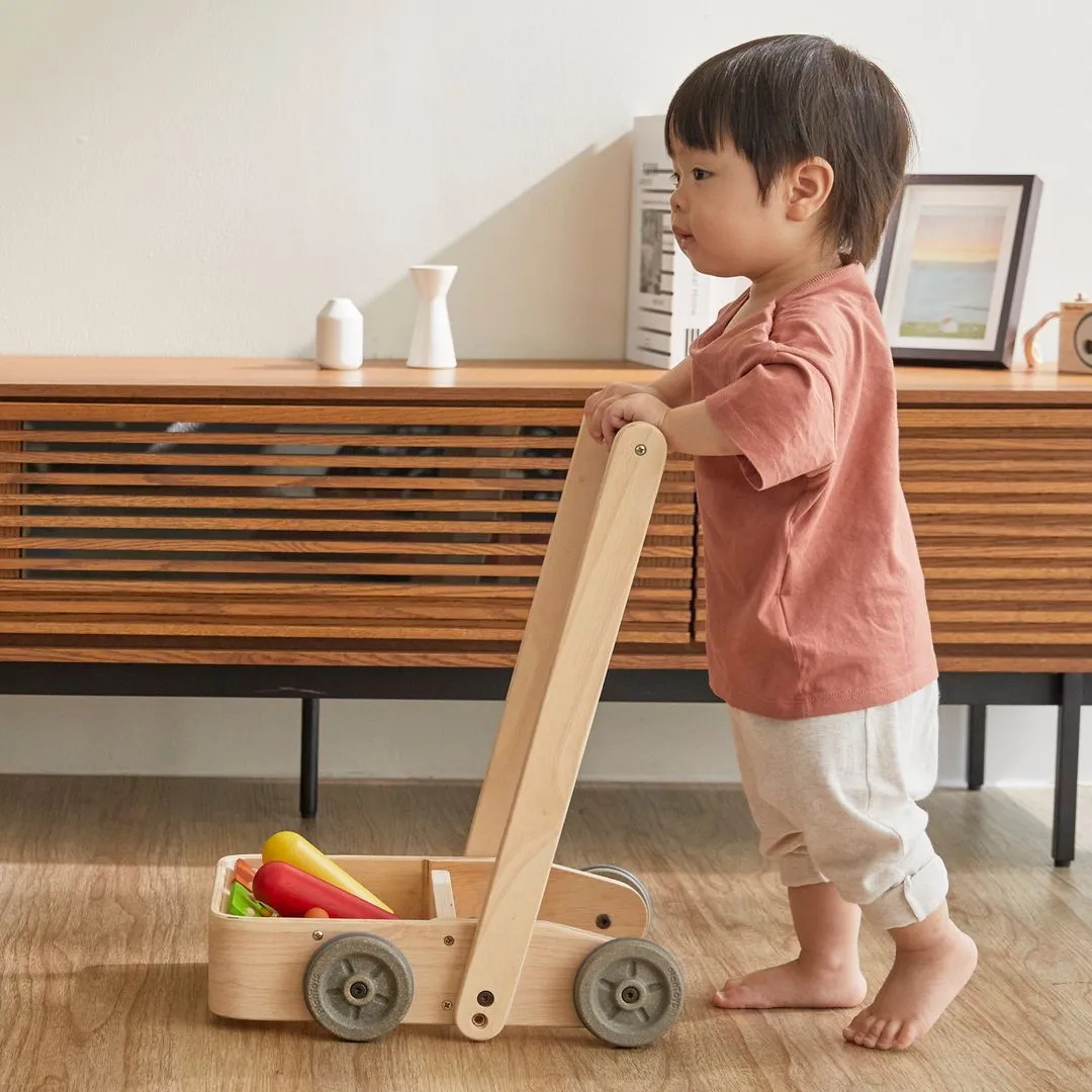 PlanToys Musical Bird Walker pousseur musical bois 9 mois+