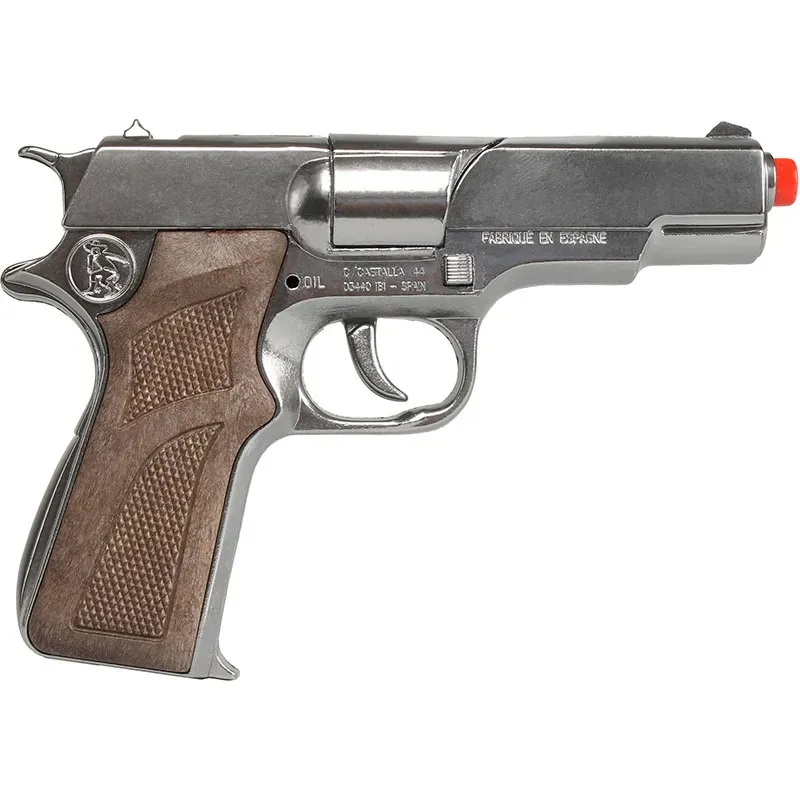 Gonher Police pistolet à amorces 8 coups métal