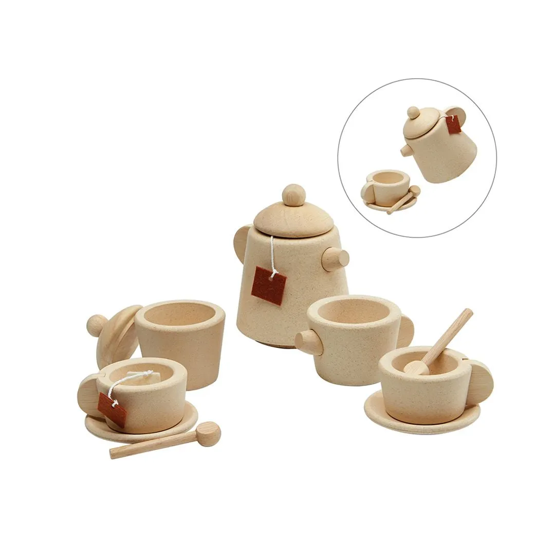 PlanToys Tea Set dinette thé bois 11 pièces