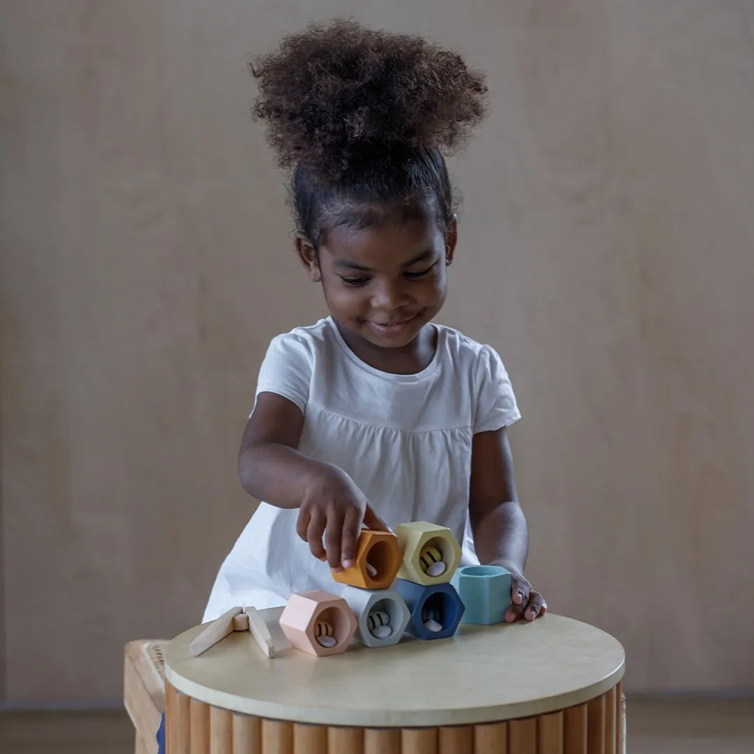 PlanToys Orchard Ruches abeilles jeu tri bois dès 3 ans