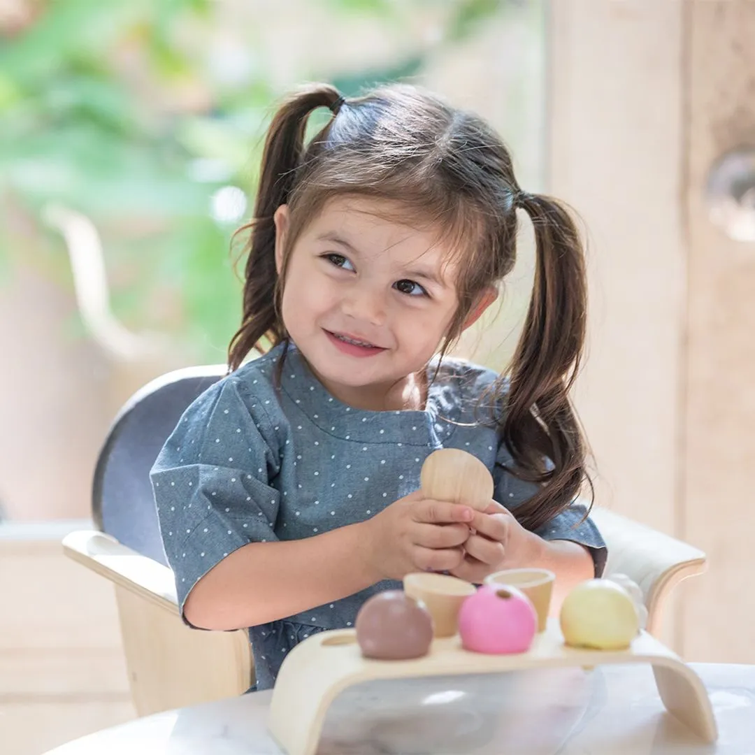 PlanToys Ice Cream Set dinette glaces bois dès 2 ans
