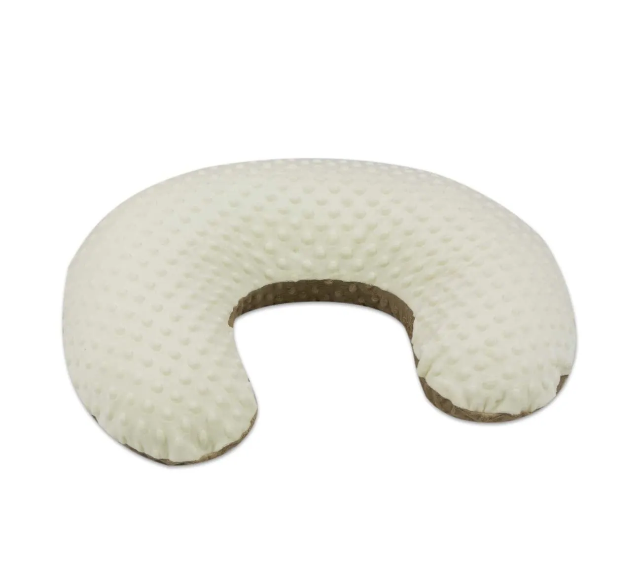 Velinda Minky Forme en C coussin allaitement cappuccino
