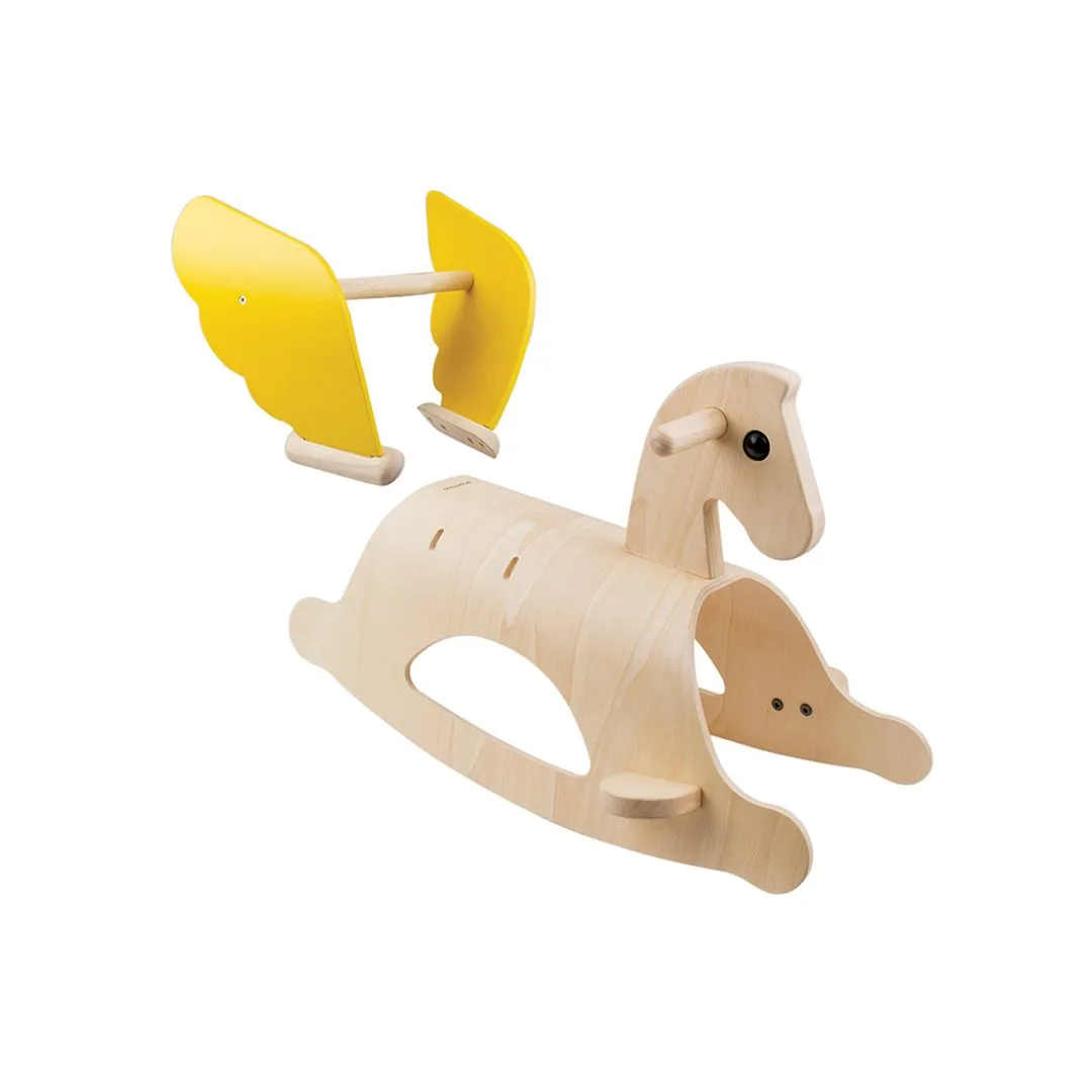 PlanToys Rocking Pegasus cheval à bascule bois 12 mois