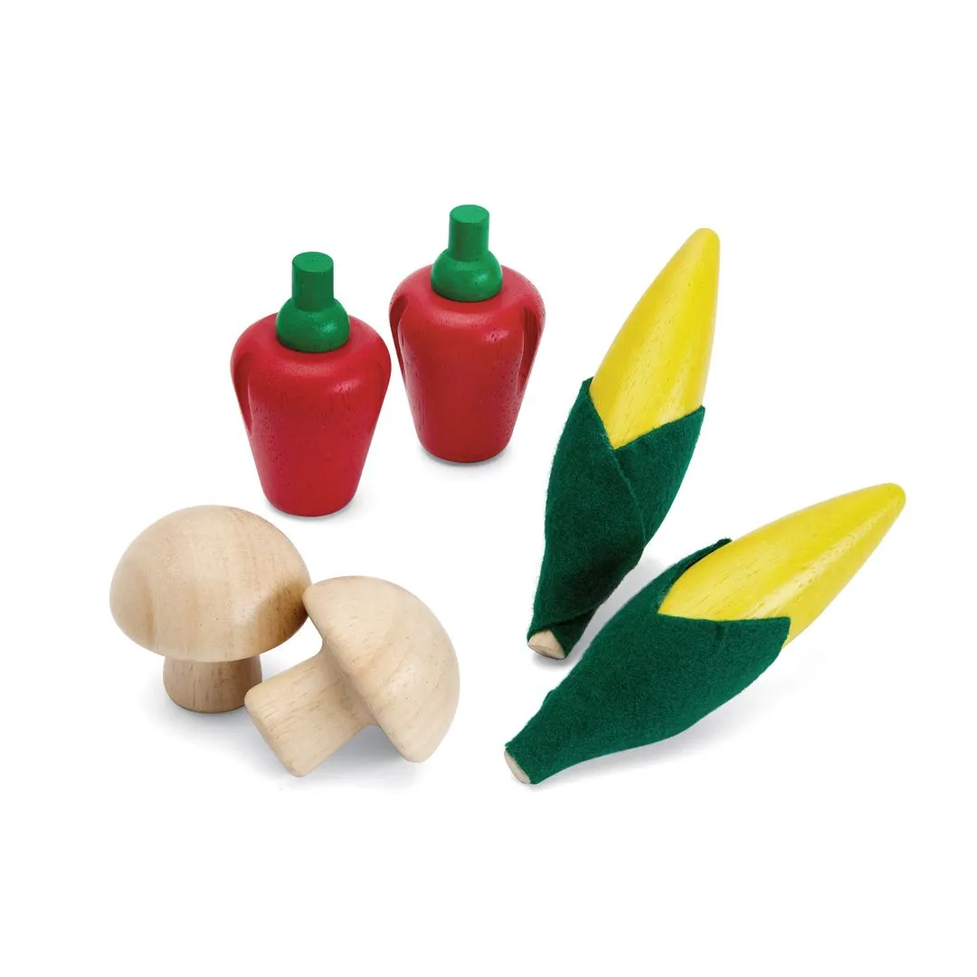 PlanToys Fresh Produce Set D dînette 6 légumes bois