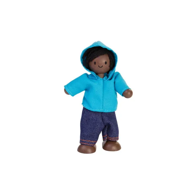 PlanToys Garçon Figurine maison de poupée peau foncée