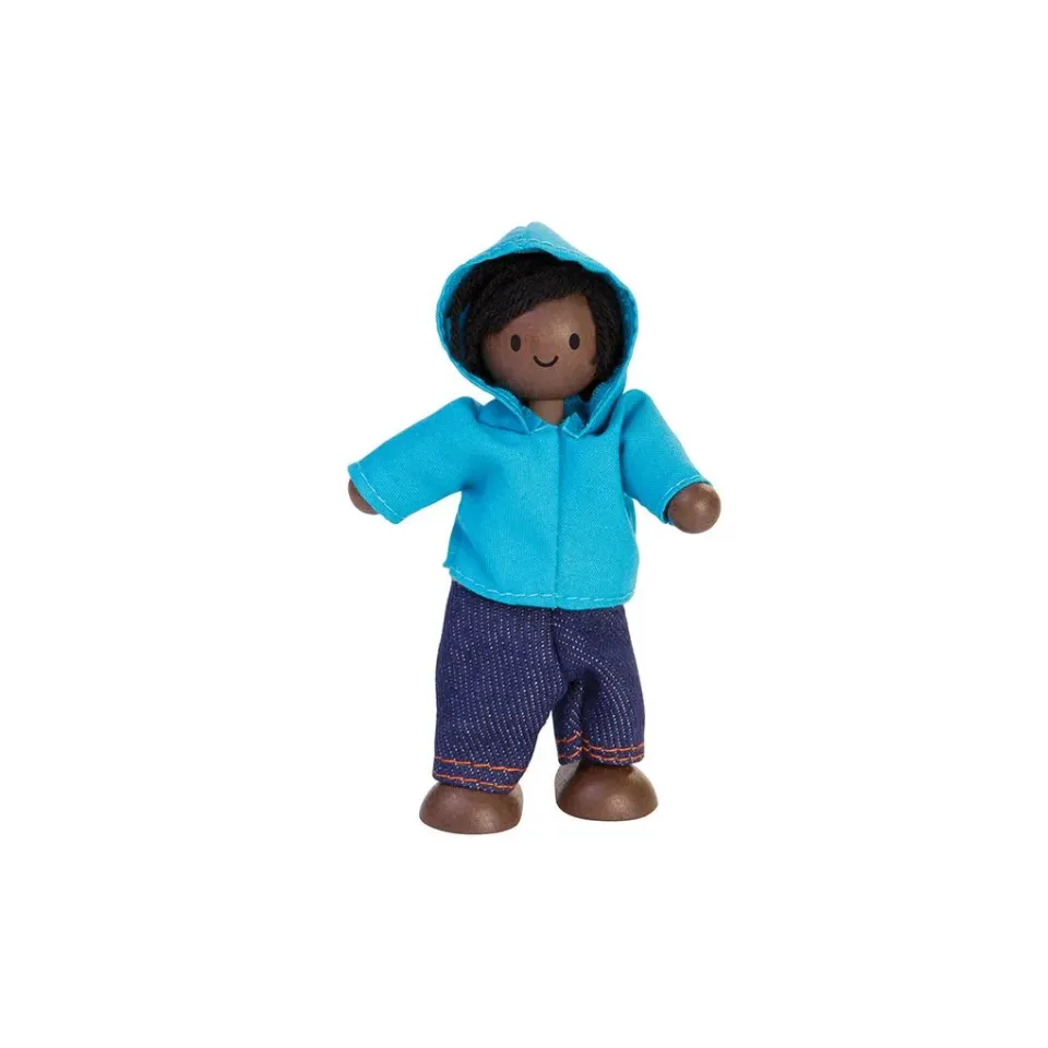 PlanToys Garçon Figurine maison de poupée peau foncée