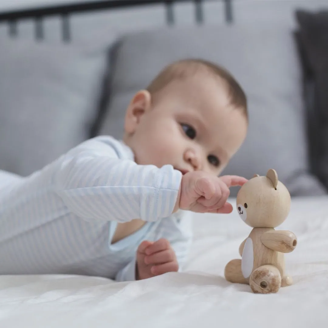 PlanToys Bear ours articulé bois dès 12 mois
