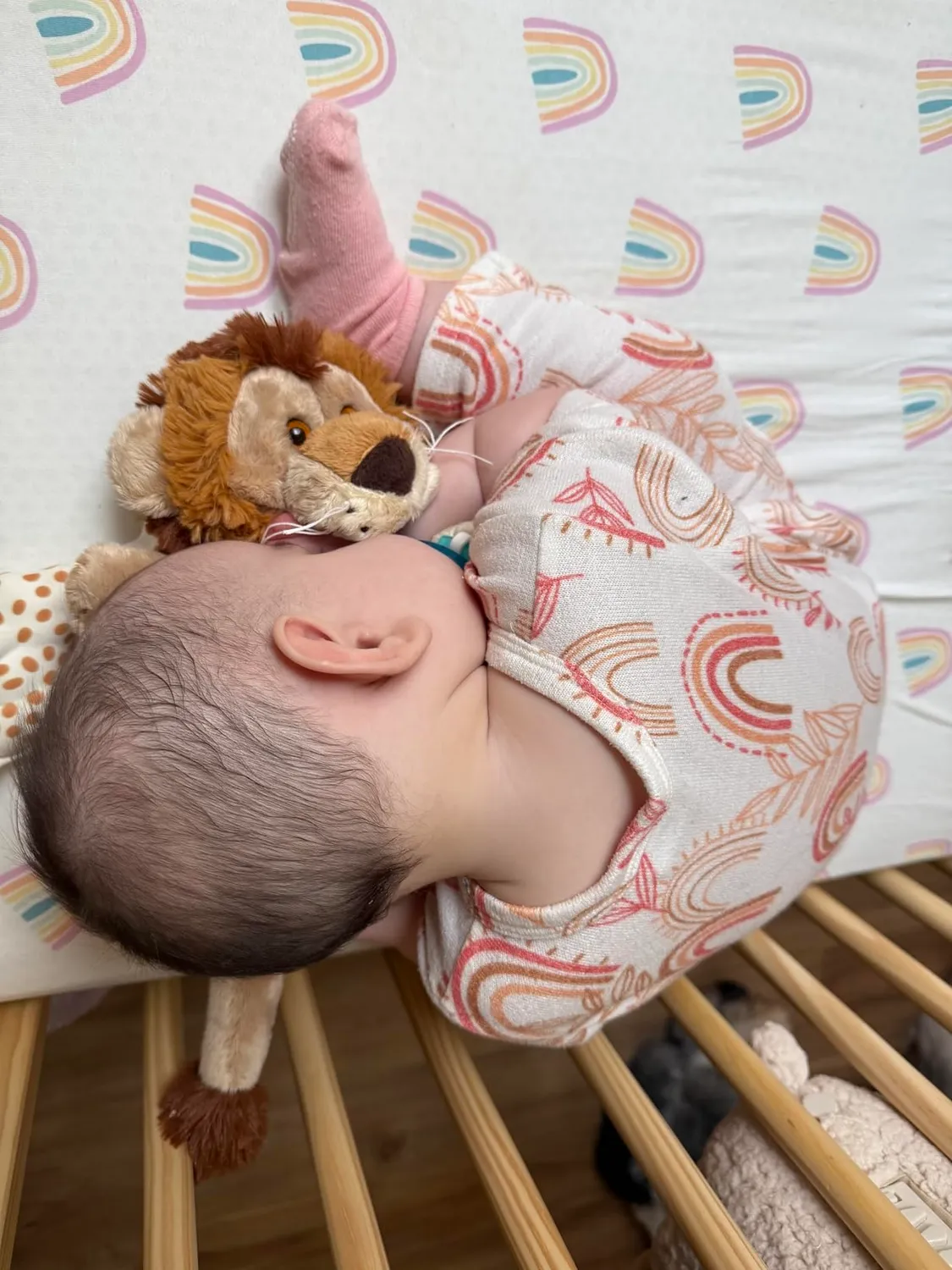 Trudi marionnette lion beige peluche 22 cm