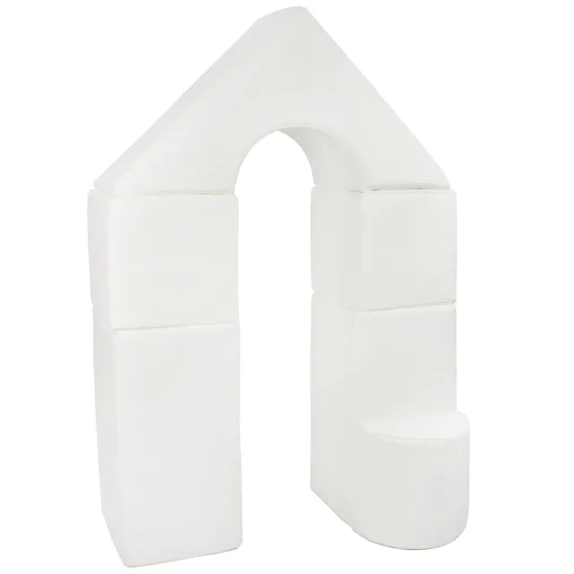 Velinda Petit Château blocs mousse blancs lot 6