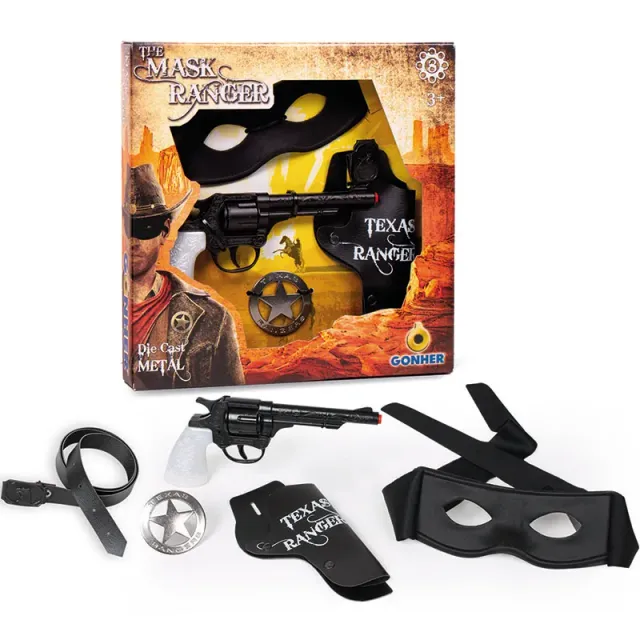 Gonher The Mask Ranger set jouet 8 coups western