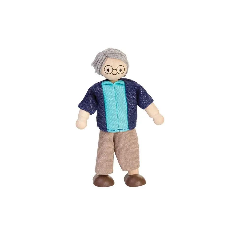 PlanToys Grandfather figurine maison de poupée peau claire
