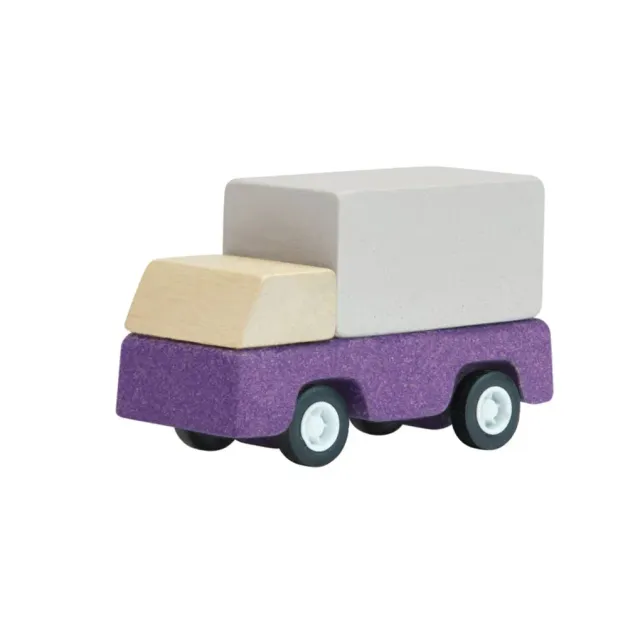 PlanToys Purple Delivery Truck camion bois violet