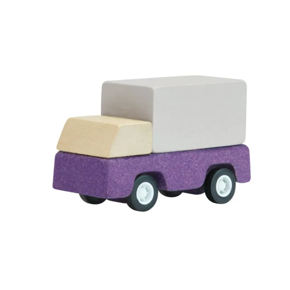 PlanToys Purple Delivery Truck camion bois violet