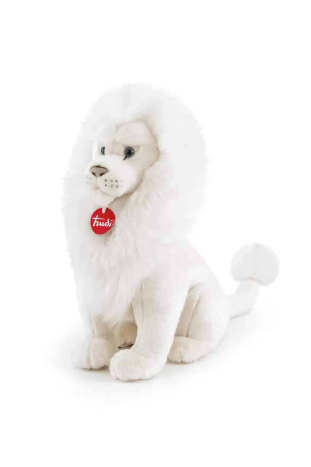 Trudi Leonardo lion blanc peluche 44 cm