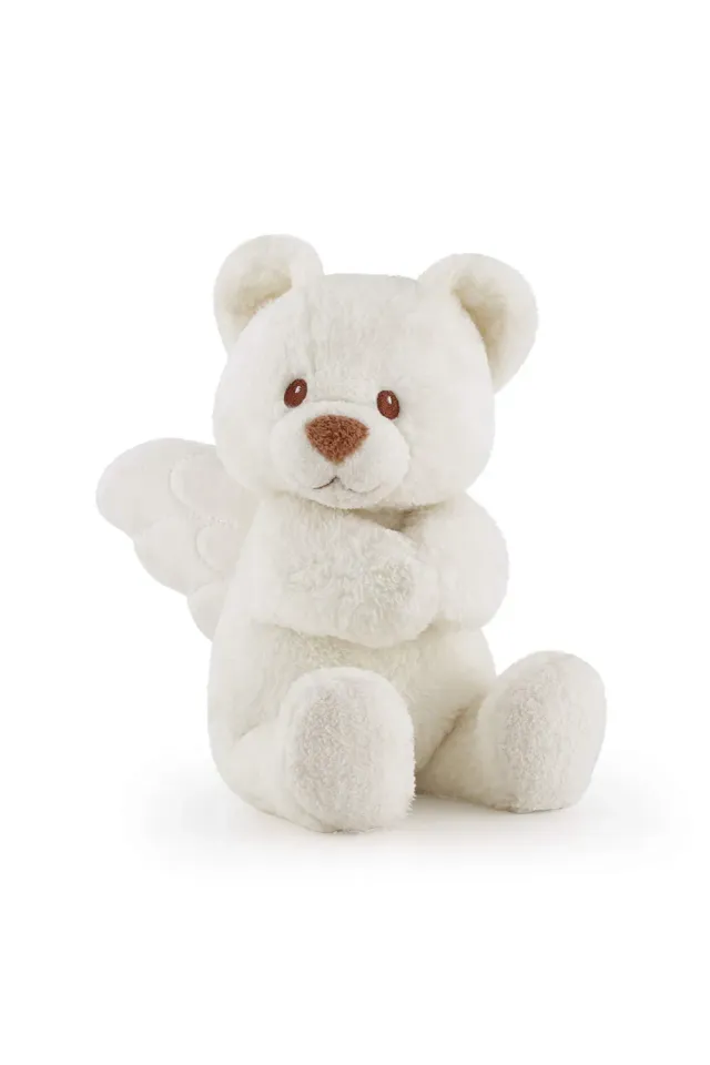 Trudi Cremino Ours Ange ivoire doudou carillon 27 cm