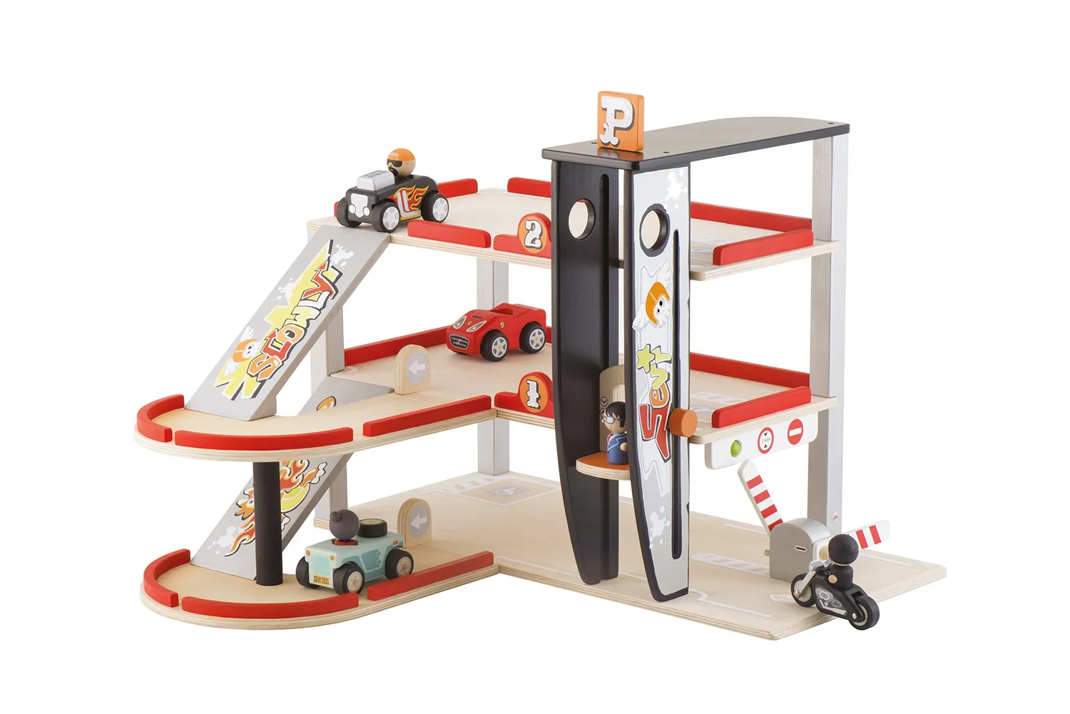 Trudi Sevi 82987 parking Graffiti en bois 57 cm