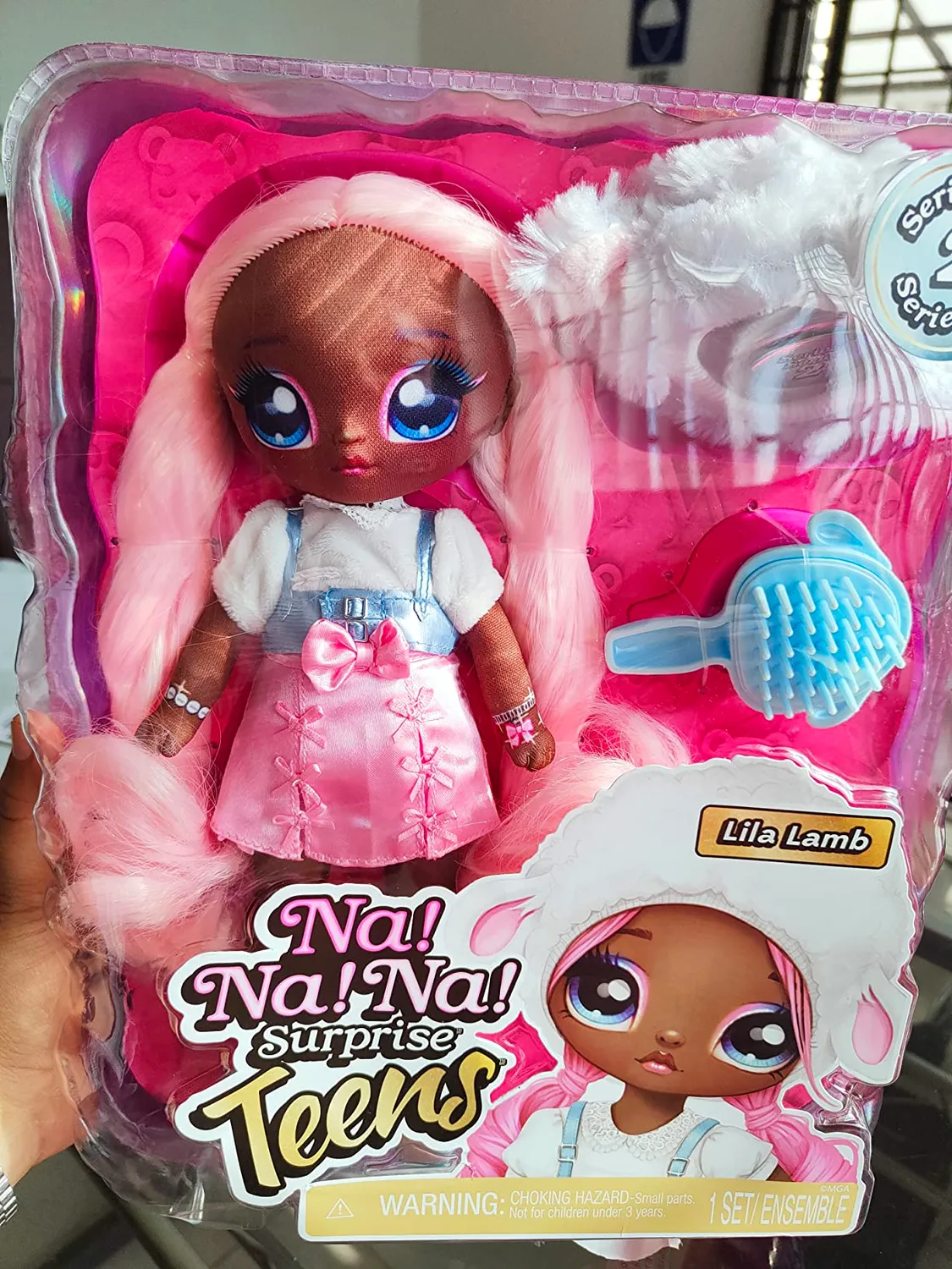 Na Na Na Surprise Teens Lila Lamb poupée chiffon 28 cm mouton