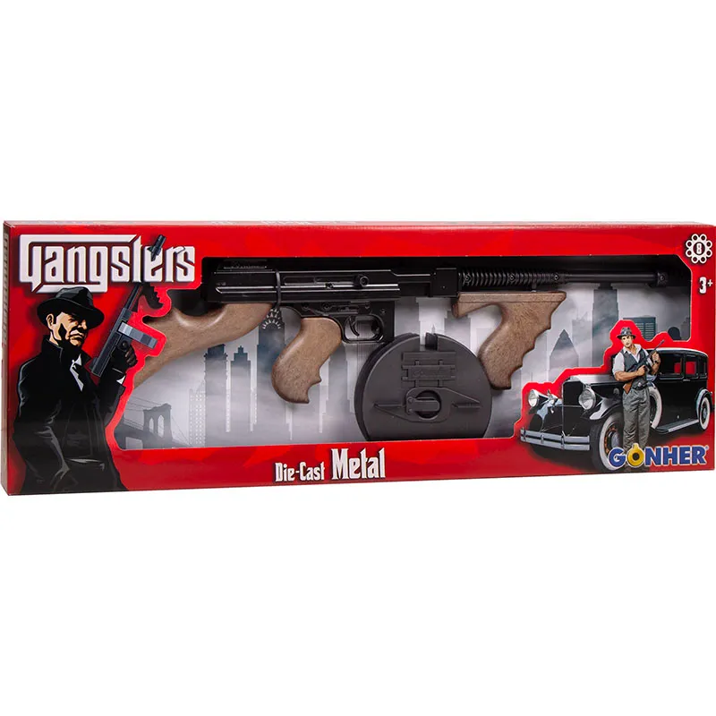 Gonher Gangster mitraillette jouet 8 coups