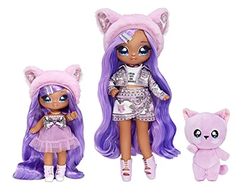 Na Na Na Surprise Family Lavender Kitty poupées 3 pièces chat