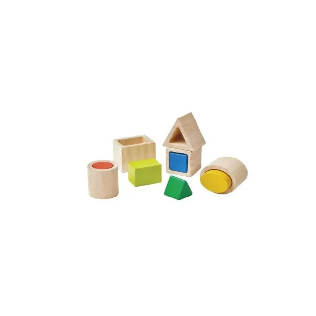 PlanToys Geo Matching Blocks blocs formes bois
