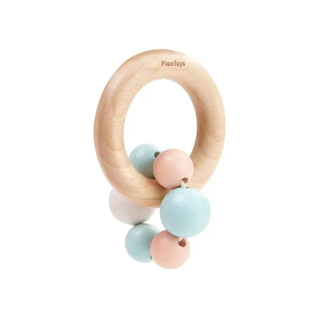 PlanToys Beads Rattle hochet perles bébé pastel