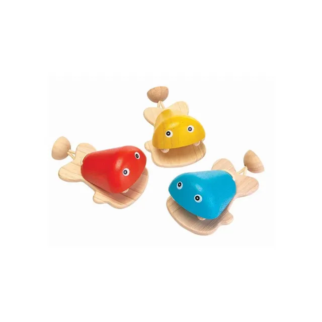 PlanToys Fish Castanet castagnette poisson jaune