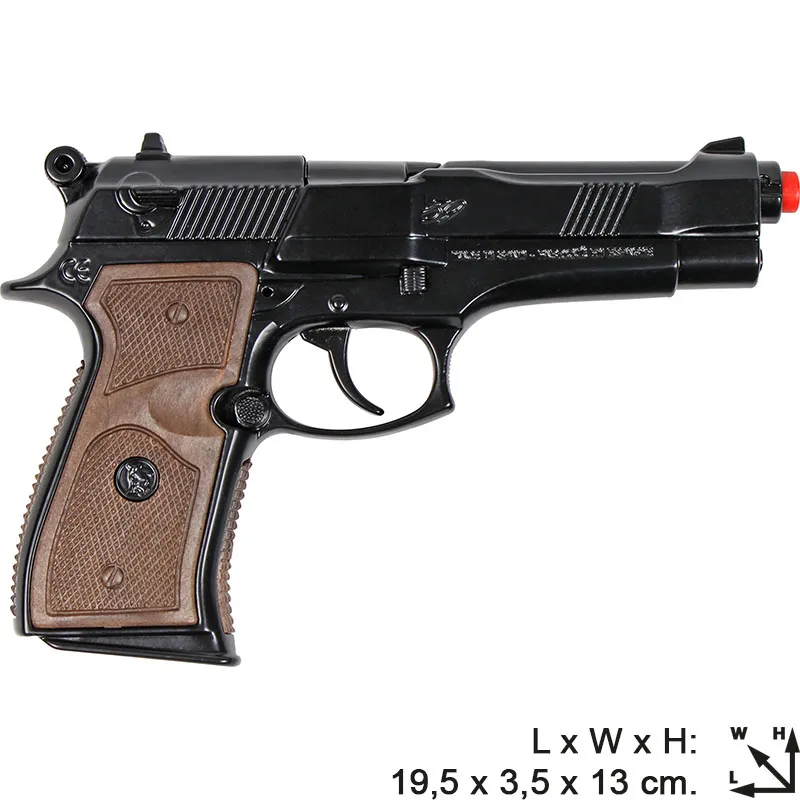 Gonher Police pistolet 8 coups métal enfant