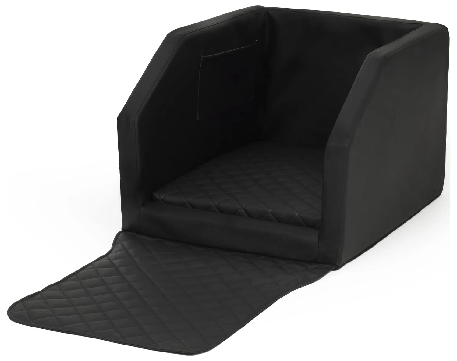 Velinda lit coffre transporteur chien voiture 55x70 noir imperméable