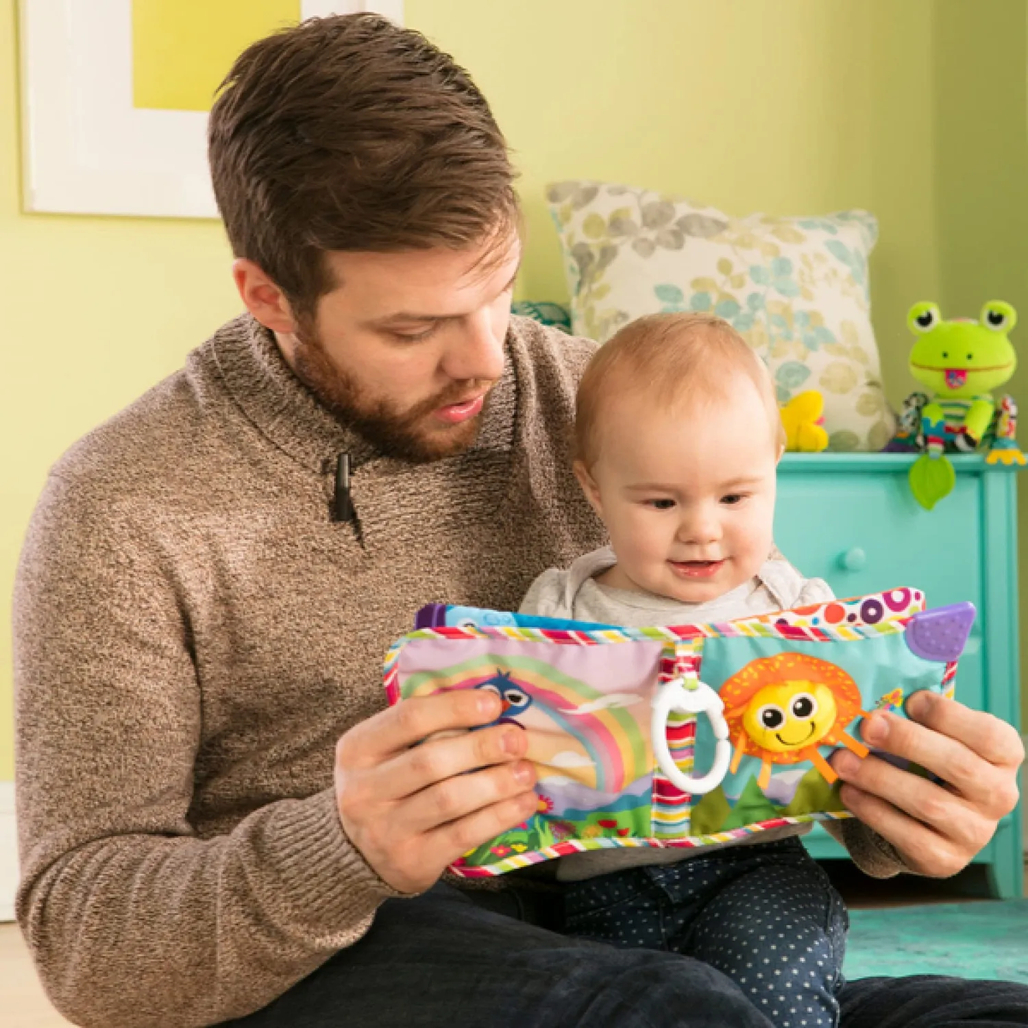 Tomy Lamaze Mes Amis livre en tissu bébé naissance Clip & Go