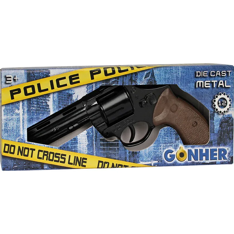 Gonher Police revolver jouet 12 coups métal