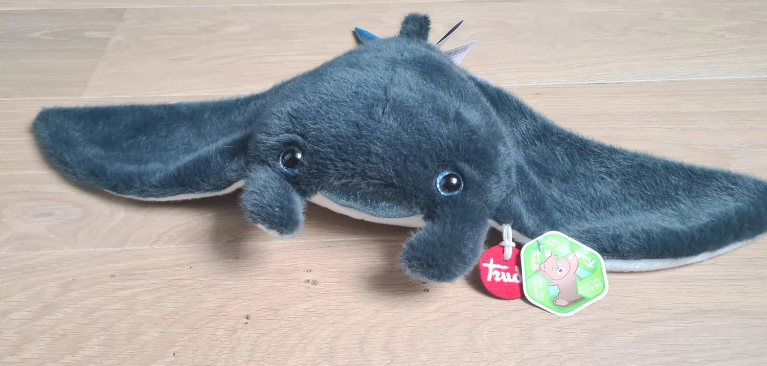 Trudi Sealife 26804 peluche calamar taille S 39 cm satiné