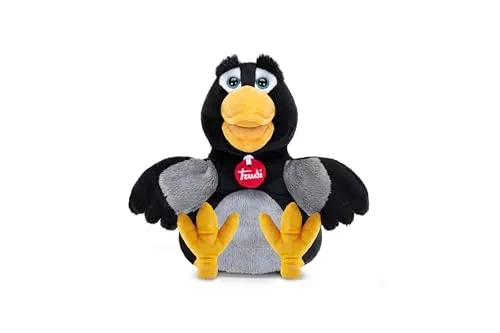 Trudi 29229 marionnette corbeau peluche taille S douce