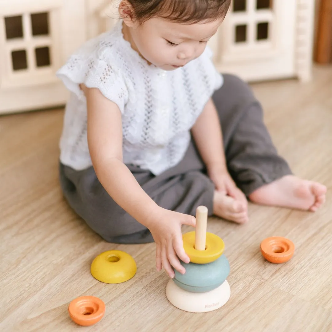 PlanToys Stacking Ring jeu à empiler bois 12 mois