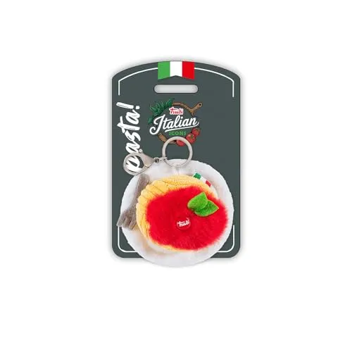 Trudi Italian Icons 69264 porte-clés peluche pasta XS