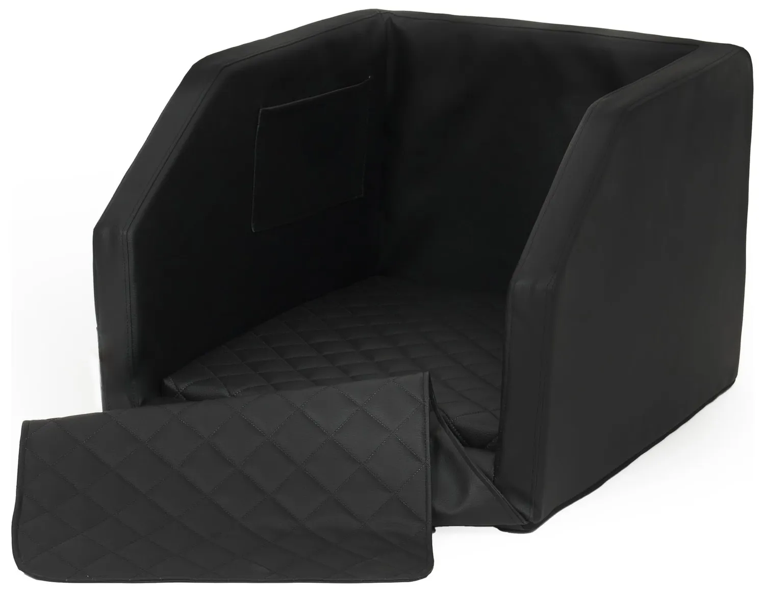Velinda lit coffre transporteur chien voiture 55x70 noir imperméable