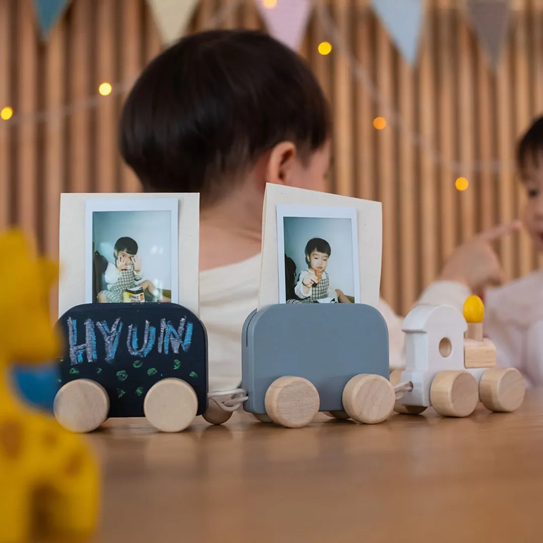PlanToys Celebration Train petit train bois anniversaire
