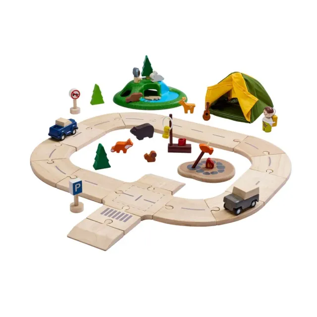 PlanToys Jungle Explorer Roadway circuit 47 pièces 3 ans