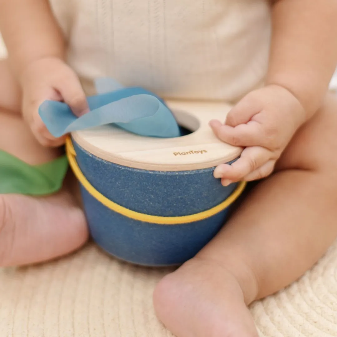 PlanToys Baby Tissue Box boîte mouchoirs bois