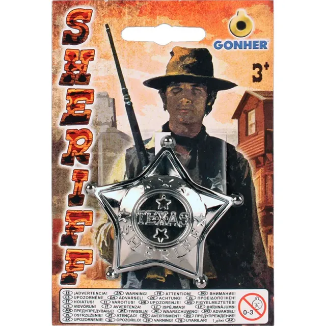 Gonher Sheriff étoile jouet plastique