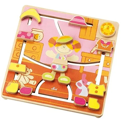 Sevi 82674 puzzle labyrinthe mode en bois