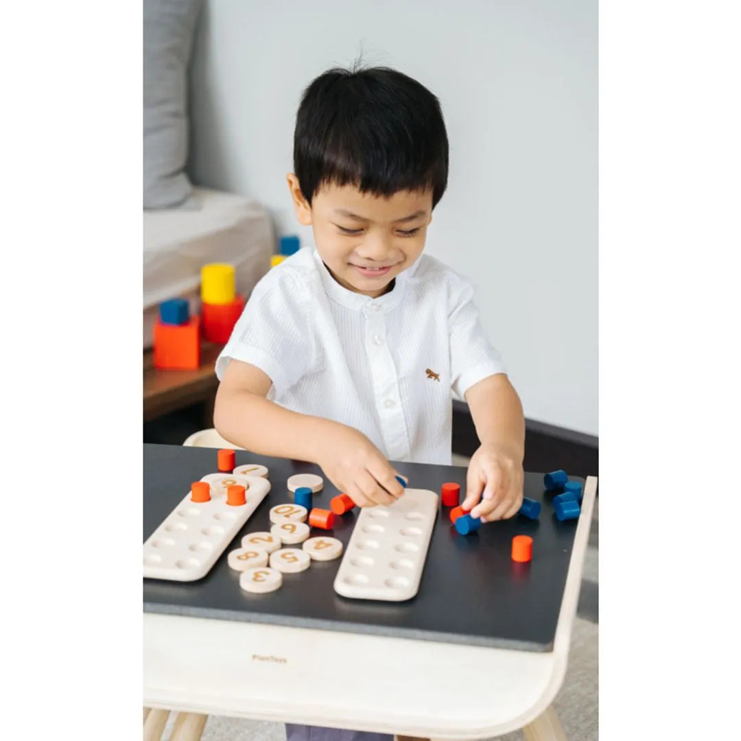 PlanToys Unit Plus Ten Frame jeu calcul bois