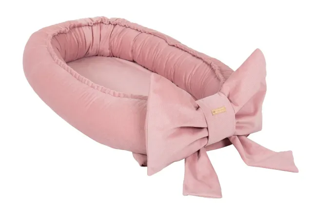 Velinda cocon bébé nid rose clair 0-8 mois douillet