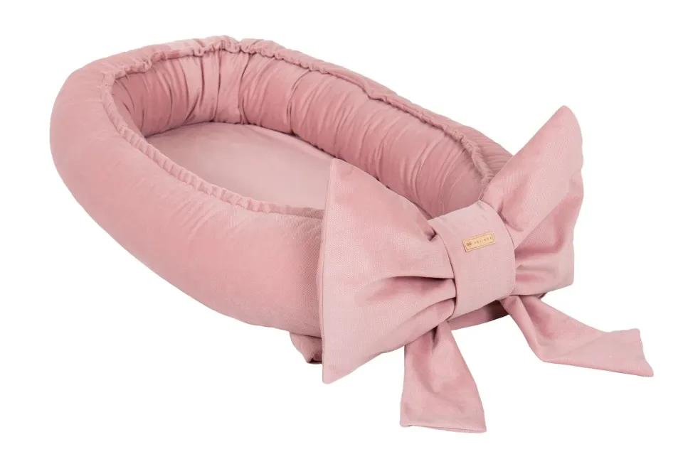Velinda cocon bébé nid rose clair 0-8 mois douillet