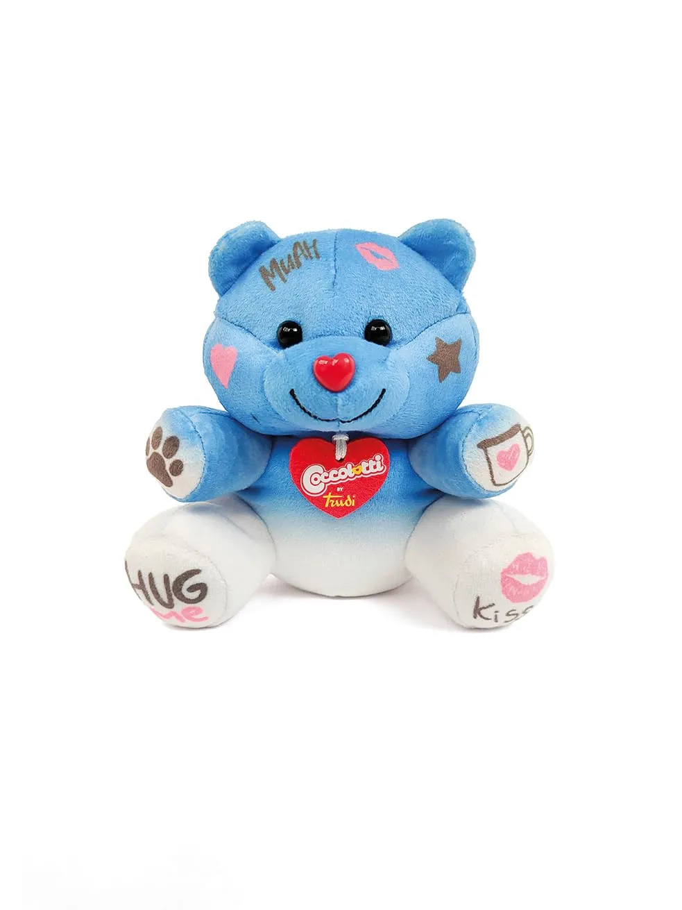 Trudi Coccolotti 25041 peluche ours bleu Sky voix 15 cm