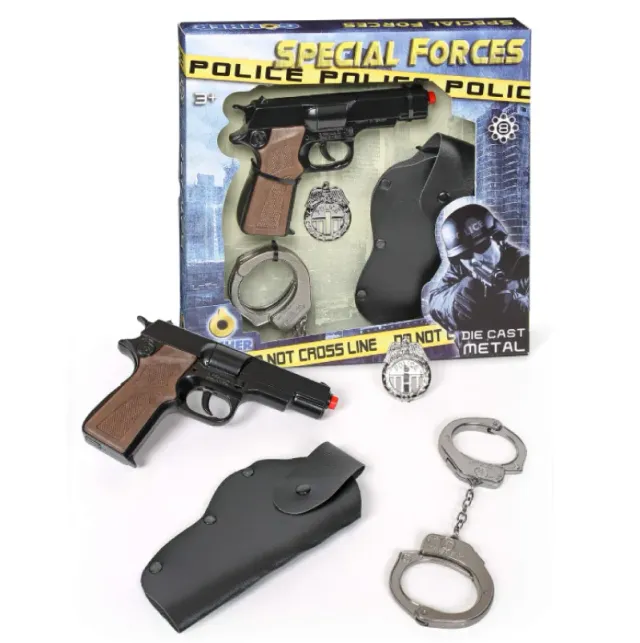 Gonher Police Special Forces pistolet à amorces 8 coups métal