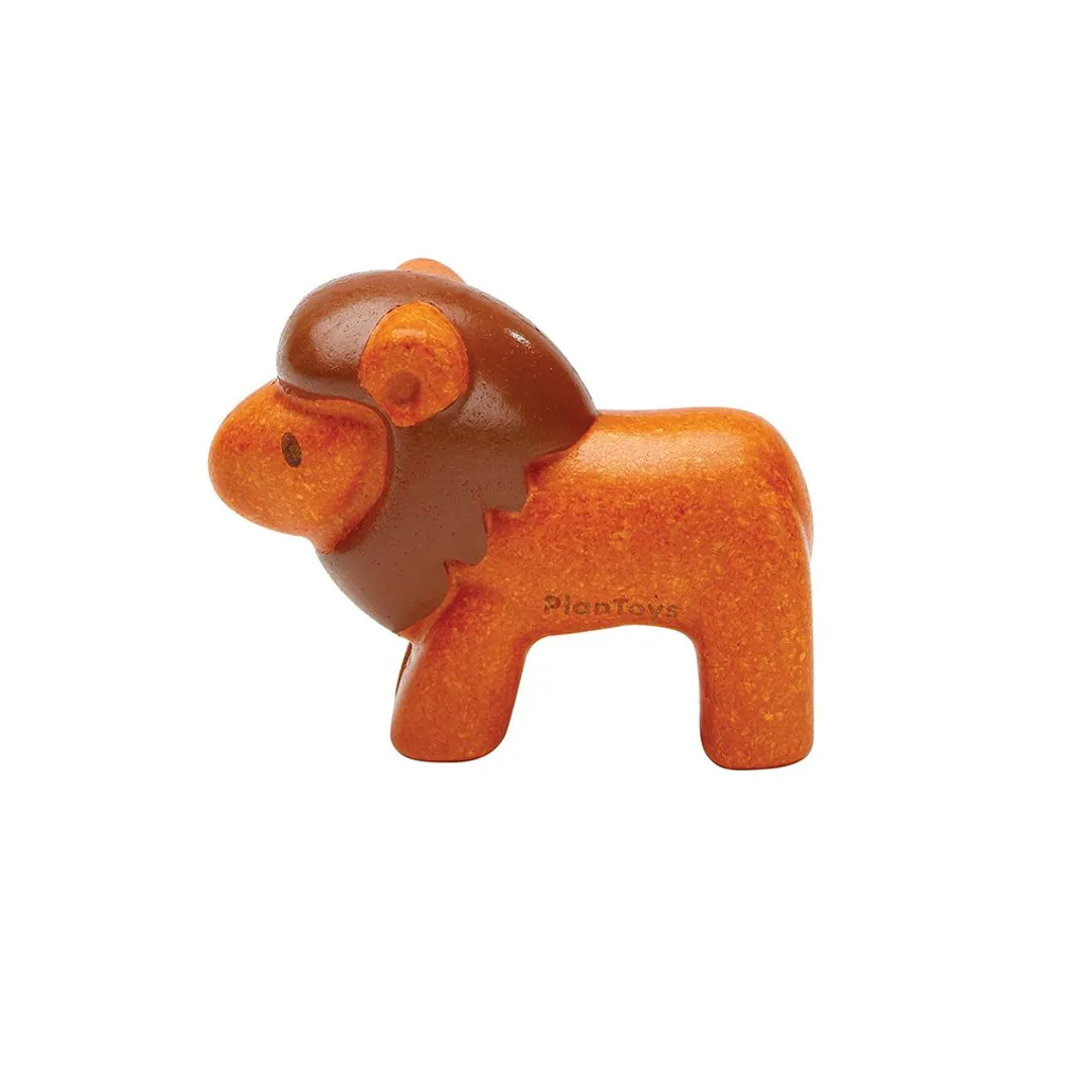 PlanToys Lion figurine lion en bois dès 12 mois