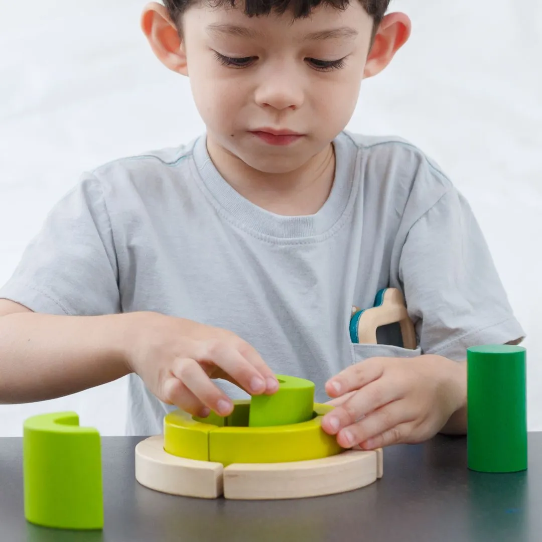 PlanToys Curve Blocks jeu construction 10 pièces