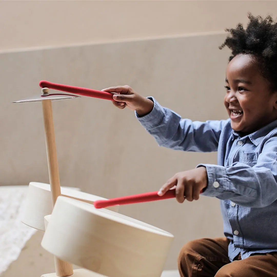 PlanToys Drum Set batterie enfant bois dès 3 ans