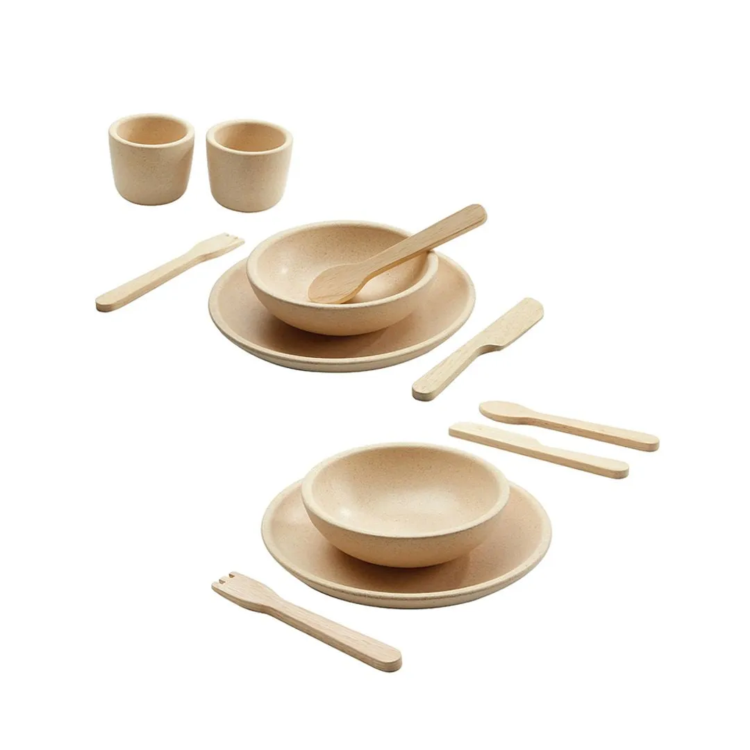 PlanToys Tableware Set dinette bois 12 pièces